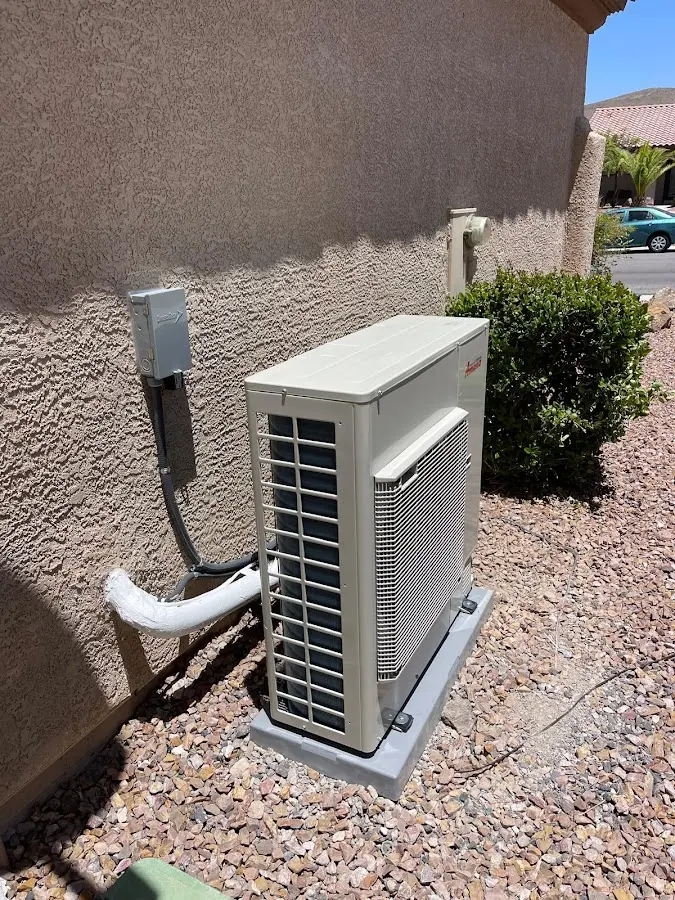 Residential air conditioning condenser unit in Bon Air